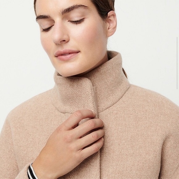 J.Crew Italian Stadium Cloth Wool (Cocoon coat in heather sandstone, size 20) - Picture 2 of 11
